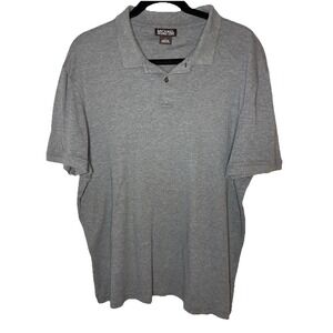 MICHAEL Michael Kors Polo Shirt Men's Large Gray Collared Cotton Classic Preppy